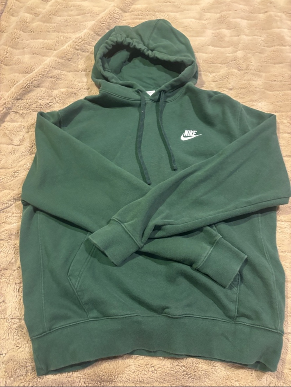 Nike Green Pullover Hoodie with White Logo